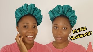 How To Make a Ruffle Headband  Trendy Statement Headband  Stitchadress [upl. by Brok511]