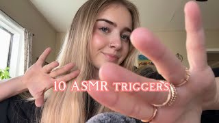 10 ASMR Triggers in 10 Minutes fast and aggressive version [upl. by Garbe]