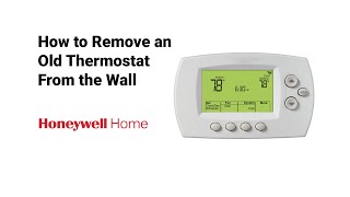 How to Remove an Old Thermostat From the Wall [upl. by Eelsnia601]