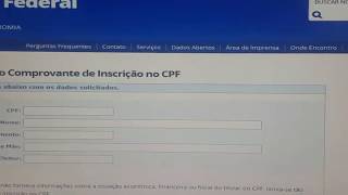 COMO TIRAR 2 VIA DO CPF ERRO NO TITULO [upl. by Annavaj]