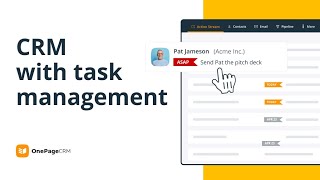 CRM with task management  Prioritize tasks effectively [upl. by Myer]