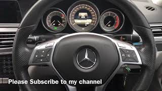 How to reset service maintenance indicator light on Mercedes E Class 20132016 [upl. by Ynohtona]