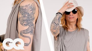 清春が体に刻んだタトゥーを紹介  Tattoo Tour  GQ JAPAN [upl. by Naved]