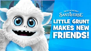 Little Grunt Makes New Friends  A SnoBiggie Yeti Holiday Video  The Elf on the Shelf Santaverse [upl. by Aisorbma]