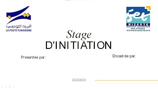 Rapport de stage dinitiation 2023 Poste tunisienne [upl. by Lessard]