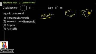 Cyclohexene is  type of an organic compound [upl. by Niuqram]