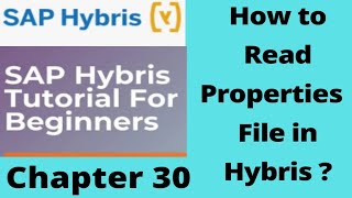 how to read properties file in hybris  hybris properties  sap hybris tutorial for beginnersPart30 [upl. by Retse]