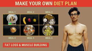 Make Your Own Diet Plan Fat LossMuscle Building [upl. by Amalea]