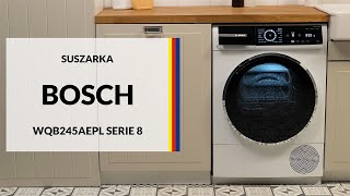 Suszarka Bosch WQB245AEPL Serie 8 – dane techniczne – RTV EURO AGD [upl. by Apul]