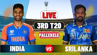 Live India vs Sri Lanka 3rd T20  IND vs SL Live Cricket match Today [upl. by Pauwles612]