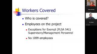 Prevailing Wage Law Webinar [upl. by Faria]