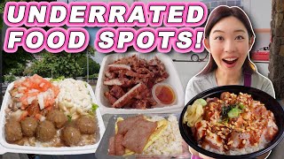 UNDERRATED Hawaii Eats  LOCALS Love these Secret Food Spots [upl. by Ethbin]