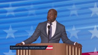 Full speech  Sen Raphael Warnock says elections are about the character of the country at DNC [upl. by Aufmann]