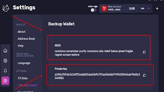 How to find your Seed and Private Key Tron  Get Private Key Of TRX Coin [upl. by Akemihs]