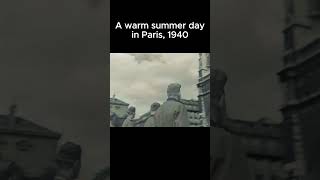 WW2 Historic Footage Colorized A walk in Paris 1940 ww2 history ww2stories [upl. by Mirabella760]