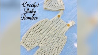 Crochet baby romper girlboy for beginners Malayalam part 1 [upl. by Laoj]