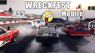 WRECKFEST Mobile  PS5 vs Mobile  Graphics Sound amp Gameplay Comparison [upl. by Ecyac]