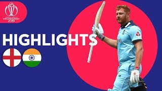 Bairstow Leads England To Victory  England vs India  Match Highlights  ICC Cricket World Cup 2019 [upl. by Attiuqram]