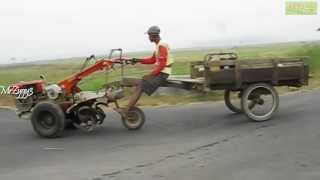 Riding Yanmar Rotary Hand Tiller 2 Wheel Tractor [upl. by Reena]