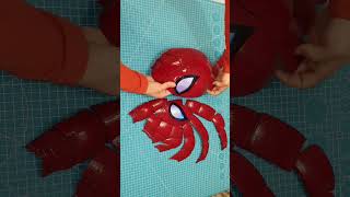 SpiderMan 3D printed mask for cosplay assembly shorts [upl. by Atilrep]