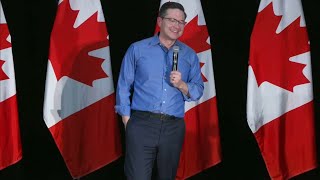 Conservative Leader Pierre Poilievre addresses supporters in Clarenville NL – February 23 2023 [upl. by Romy584]