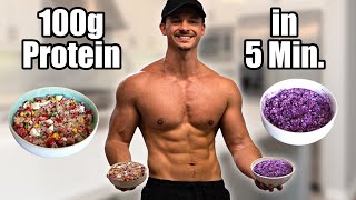 Geheime FitnessMahlzeit mit 100g Eiweiß für Muskelaufbau und Fettabbau in nur 5 Minuten LowCarb [upl. by Fiorenze]