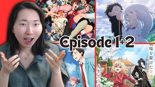 Best Anime of Fall 2024 Watching rezero dandadan bluebox dragonemperor Episode 12 Reactions [upl. by Nonnarb]