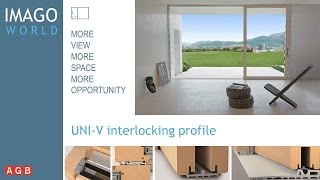 Imago Lift amp Slide Doors innovative UNI V interlocking profile [upl. by Dibbrun]