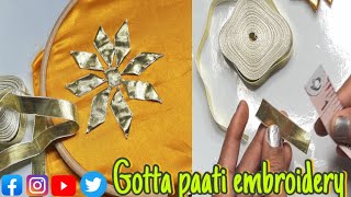 Wow 🤩 super easy Hand embroidery 🧵 ribbon 🎀 embroidery [upl. by Kamat]