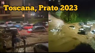 Incredible Footage of Devastating Flood in Flaronsa Prato Italy alluvione Maltempo [upl. by Eegnat]