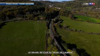 Drone pour TF1 quotLe Retour du train de lAubracquot 2024 [upl. by Esialb]