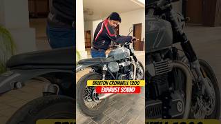 Brixton Cromwell 1200 Exhaust Sound  BikeWale shorts cromwell1200 [upl. by Burkitt]