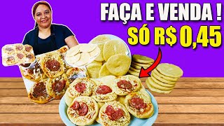 Fiz 60 Mini Pizzas com Apenas 1 QUILO de Trigo FAÇA e VENDA MUITO  Passo a Passo COMPLETO [upl. by Onez]