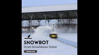 SNOWBOT  Smart Snowblower Robot is now available to purchase [upl. by Belak]