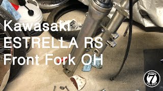 Kawasaki ESTRELLA RS Front Fork OH [upl. by Nylra]