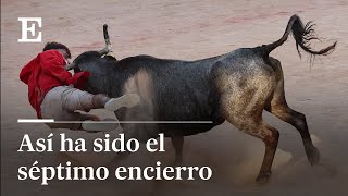 Así ha sido el séptimo encierro de San Fermín 2022  EL PAÍS [upl. by Brina]