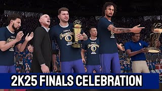 NBA 2K25 Championship Ceremony Celebration [upl. by Wiese593]