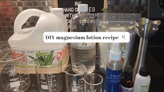 Easy Magnesium Body Lotion Recipe for Deep Sleep Less Stress and Anxiety Decreased Inflammation [upl. by Wyatt321]