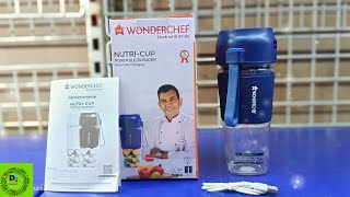 Wonderchef Nutricup portable Blender USB Charging Smoothie Maker how to use Review Full Demo [upl. by Moulden]