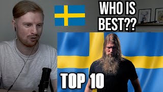 Reaction To Top 10 Swedish Metal Bands [upl. by Wycoff]