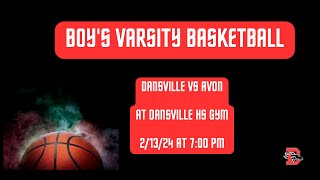 Dansville Varsity Boys vs Avon Basketball [upl. by Greta599]