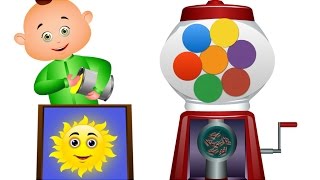 Five Little Babies Playing With Ball Machine  Learning Colors For Kids  JamJammies Nursery Rhymes [upl. by Maroney]