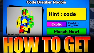 How to get CODE BREAKER Noobie in FIND THE NOOBIES MORPHS  CODE  Roblox [upl. by Akeryt]