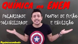 PROPRIEDADES DE COMPOSTOS POLARIDADE E SOLUBILIDADE [upl. by Yema]