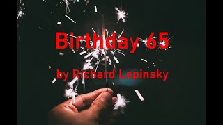 65th Birthday  Birthday 65  lyric video  Original Song 3 [upl. by Hairaza]