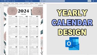 How to Create Yearly Calendar in ms word free Calendar Templet [upl. by Nairad]