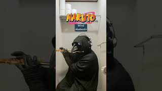 Wind  Akeboshi flute cover カラス フルート 演奏してみた crow naruto wind akeboshi [upl. by Morissa]