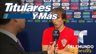 Modric orgulloso de Croacia Varane feliz del título  Titulares y Más  Telemundo Deportes [upl. by Pickar]