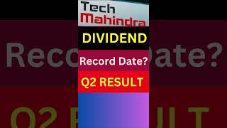 Tech Mahindra Dividend  Tech Mahindra Q2 Results  Dividend Record Date कब है tradingtips [upl. by Yrro]