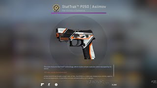 CSGO  StatTrak™ P250  Asiimov BattleScarred Skin Showcase and Gameplay [upl. by Moina]